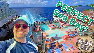 My PERFECT First Sea Day | Icon of the Seas | Part 3 | Royal Caribbean Cruise Line