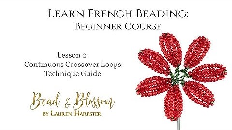 Lesson 2 - Continuous Crossover Loop Technique Guide | Learn French Beading: Beginner Course