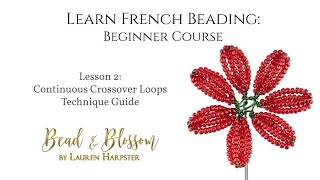 Lesson 2 - Continuous Crossover Loop Technique Guide | Learn French Beading: Beginner Course