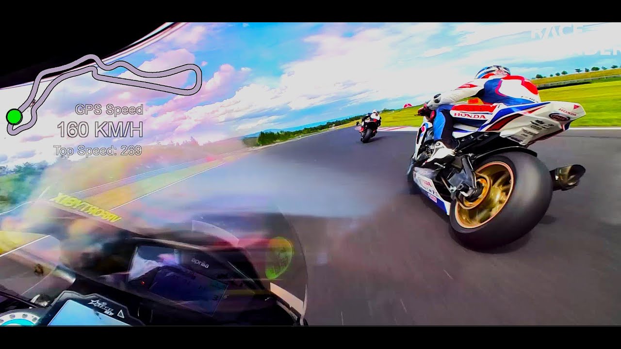 EXTREMELY FAST SUPERBIKE: Best overtakes on APRILIA RSV4 @ Autodrom MOST