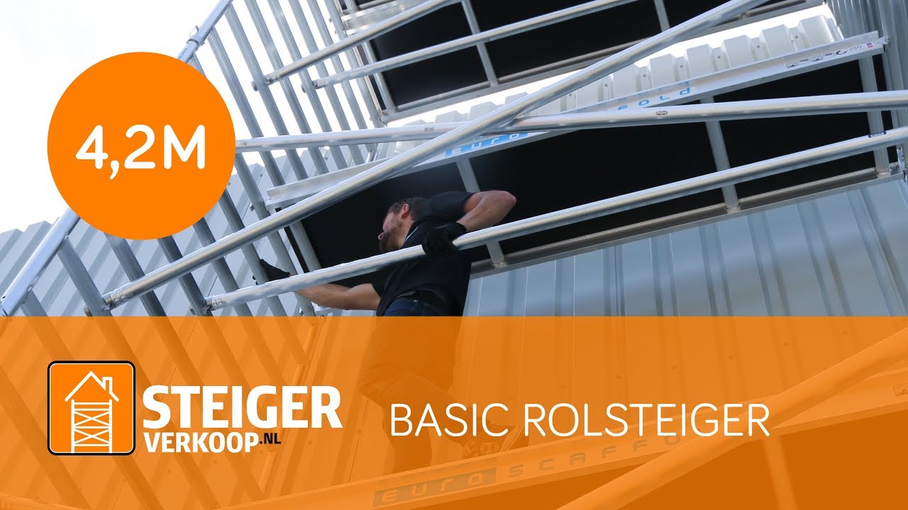 Een Basic steiger met een werkhoogte van 4,2 meter veilig opbouwen ...