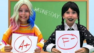 Wednesday VS Enid  school story about friendship and diversity