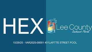 10/29/25 - HEX - VAR2025-00001 401LAFITTE STREET POOL