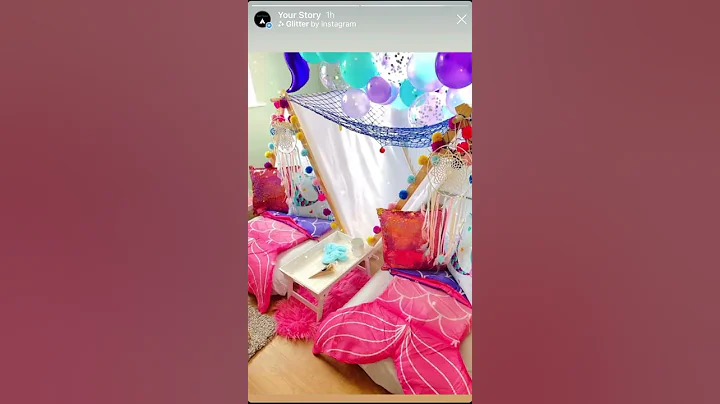 Teepee Mermaid Sleepover party