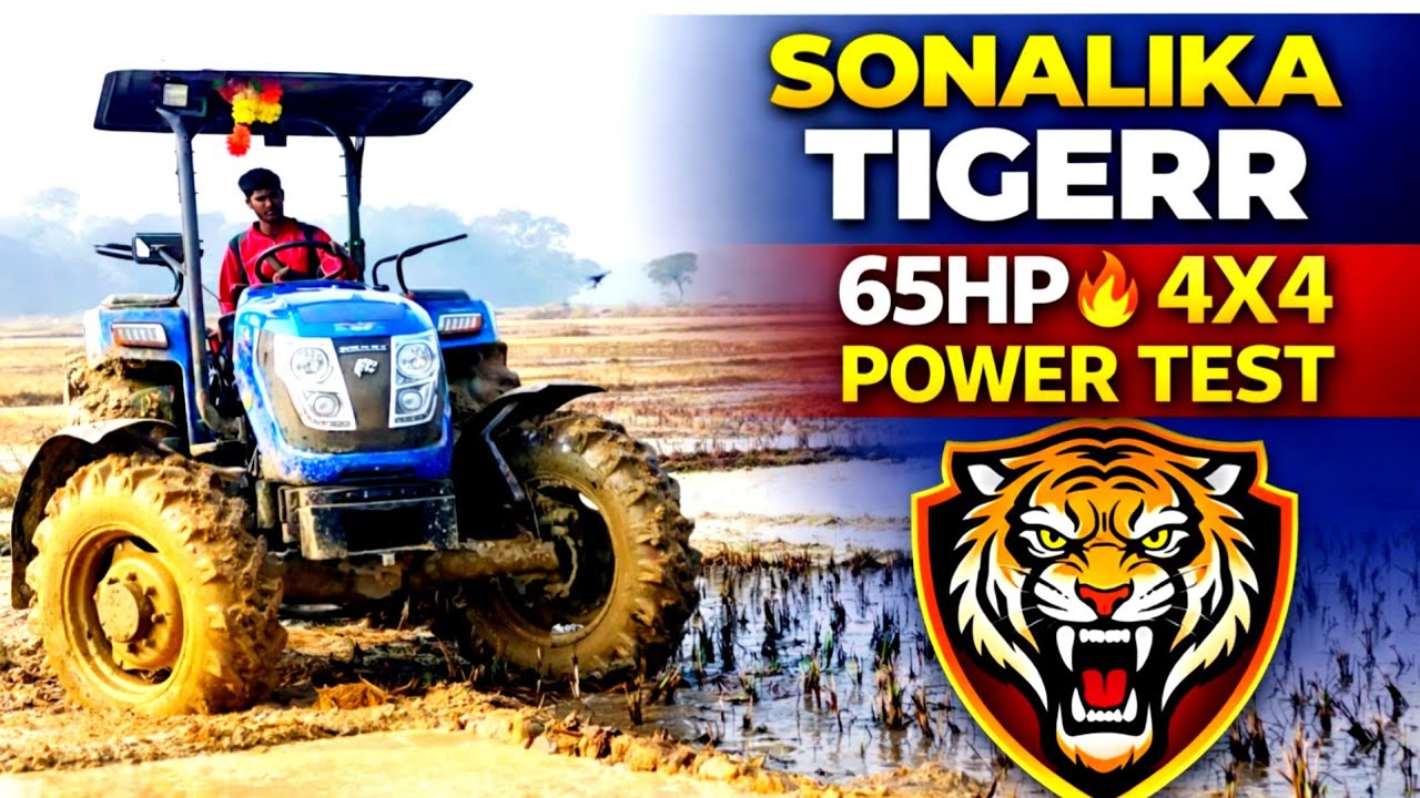 SONALIKA TIGER 65 DI 🚜 || SONALIKA BADA WALA TRACTOR WORKING IN MUD🔥 || #automobile #sonalika 