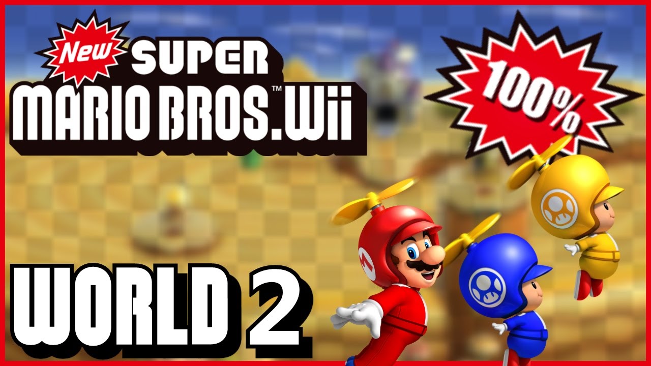 super mario brothers wii 2-2 star coins