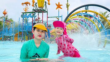 Một ngày cuối tuần của Cam cam : đi công viên nước , trượt các loại cầu trượt nước -Cam Cam TV