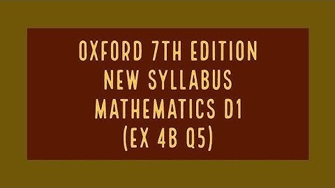 Basic algebra and algebraic manipulation Ex 4b Q5 NSM1 (D1)|Study Room