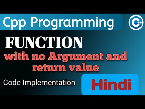 Function with no Argument and return value | Cpp program (Hindi)