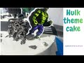 Easy HULK Theme cake|super hero cake decoration idea @savourtheflvour