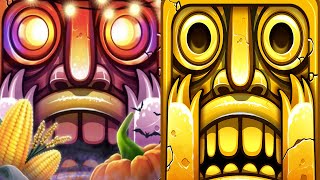 Temple Run 2 Reverse Gameplay - HAUNTED HARVEST VS Temple Run CLASSIC