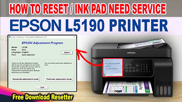 HOW TO FIX INKPAD NEED SERVICE ERROR - EPSON L5190 PRINTER.