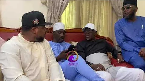 ADEWALE AYUBA AND WALE THOMPSON VISIT PASUMA MOMENTS AFTER BURYING HIS MOTHER AT OMOLE