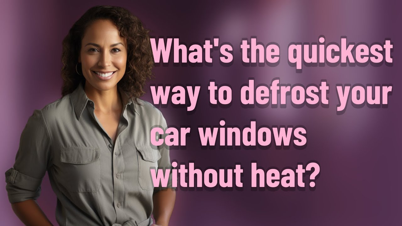What's the quickest way to defrost your car windows without heat? - YouTube