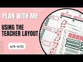 Plan With Me | Teacher Layout