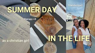 realistic christian morning + summer day in my life | coffee shops, new worship music & trusting God