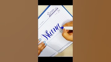 "Manasvi" Cursive Handwriting✨️ #shorts #trending #viral #calligraphy #cursivewriting #lettering