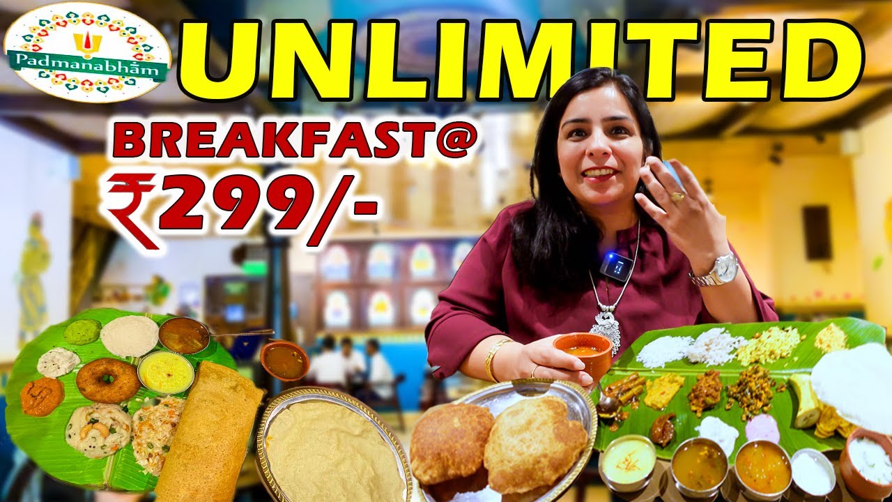 UNLIMITED Breakfast & Bhojanam Thali | Affordable Traditional South Indian Restaurant in DELHI