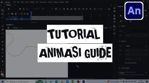 TUTORIAL ANIMASI GUIDE || ADOBE ANIMATE 2022