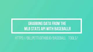 Grabbing Data From The MLB Stats API With baseballr screenshot 1