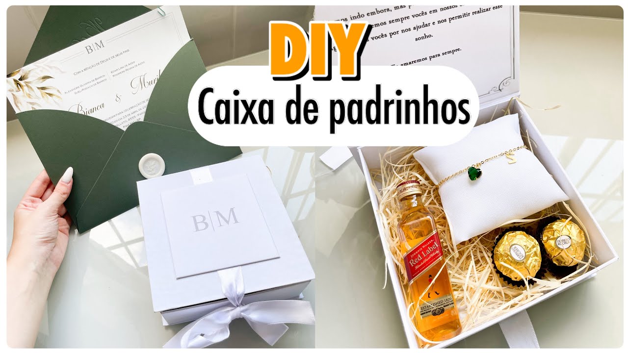 CAIXA CONVITE PADRINHOS DE CASAMENTO INSPIRAÇÃO l CONVITE DE CASAMENTO | DIÁRIO DA NOIVA