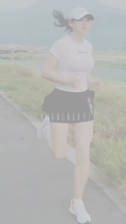 Lari pagi ditemani kakak ini pasti kuat 20K 🥰🥵🔥