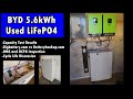 Used 5.6kWh LiFePO4 Solar Battery w/BMS for $850