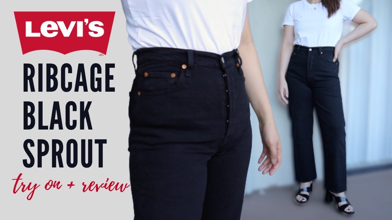 LEVI'S RIBCAGE STRAIGHT JEANS | Black Sprout (review + try on 2022) -  YouTube