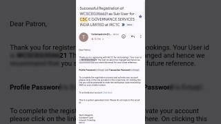 IRCTC AGENT ID APPROVED ✅ #csc #viral #trending