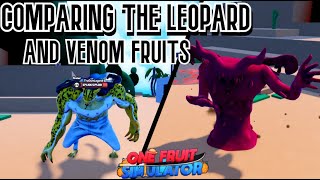 COMPARING THE LEOPARD AND DRAGON FRUITS (One Fruit Simulator) 