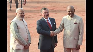 President Kovind accords ceremonial welcome to King Abdullah II of Jordan