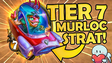 BROKEN Strat with NEW T7 Murloc! | Hearthstone Battlegrounds