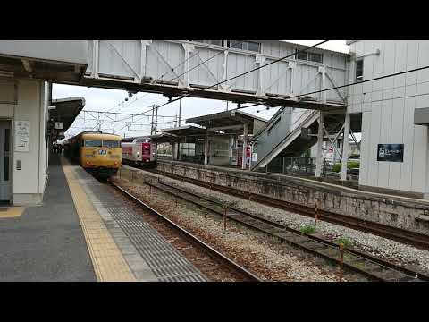 381系特急やくも７号(サブ編成6B)1007M  庭瀬駅通過