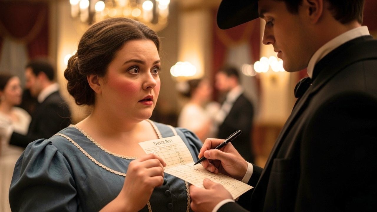 The Obese Girl’s Dance Card Stayed Empty — Until the Wealthy Rancher Claimed Every Line