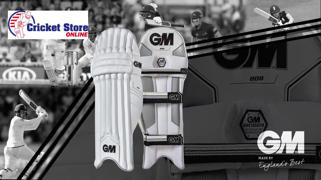 GM 808 Cricket Batting Pads 2018 2 YouTube