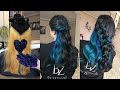 Saçı Açıb Maviye Boyama Tekniyi | Bleaching And Dyeing It Blue | Underneath Technique 2021 |