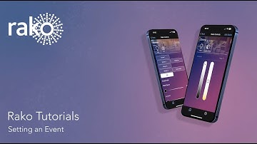 Setting an Event using the Rako App