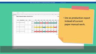 Lesson 1-4: How to make Production Report screenshot 1