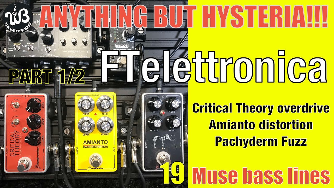 PART 1/2 - How to sound like Christopher Wolstenholme, from Muse, using 3 FTelettronica pedals