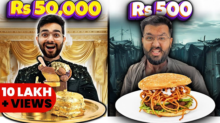 Living on Rs 500 vs Rs 50,000 For 24 Hours !  😉 BANGALORE