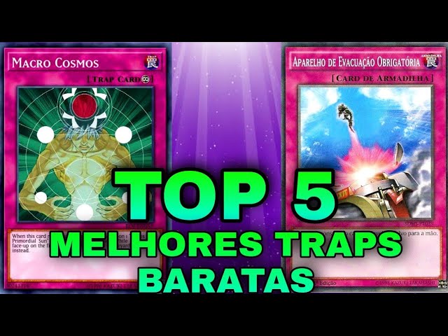 TOP 5 DAS MELHORES TRAPS BARATAS PARA YU-GI-OH !! 