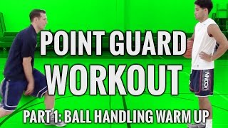 Point guard workout part 1: ball handling warm up with connor kim
