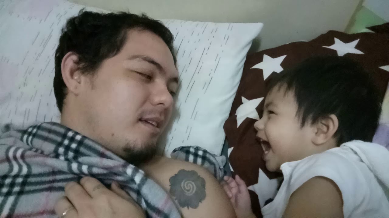 With his daddy - YouTube