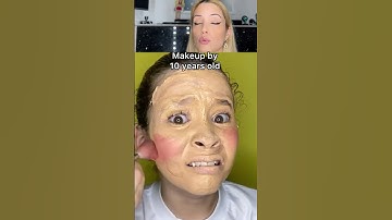 Make-up tutorial by 10 years old 🫶yes or not? #makeup #tutorial #makeuptutorial #girls #cute