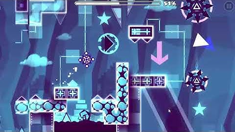 Daily level #202 (Missed) Flatline - by alkali (epic hard 5 stars) [all coins] 100%