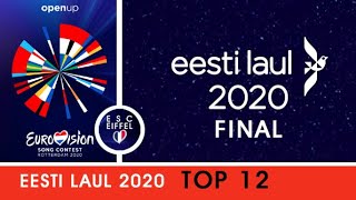 Estonia 2020 Eesti Laul Final Top 12