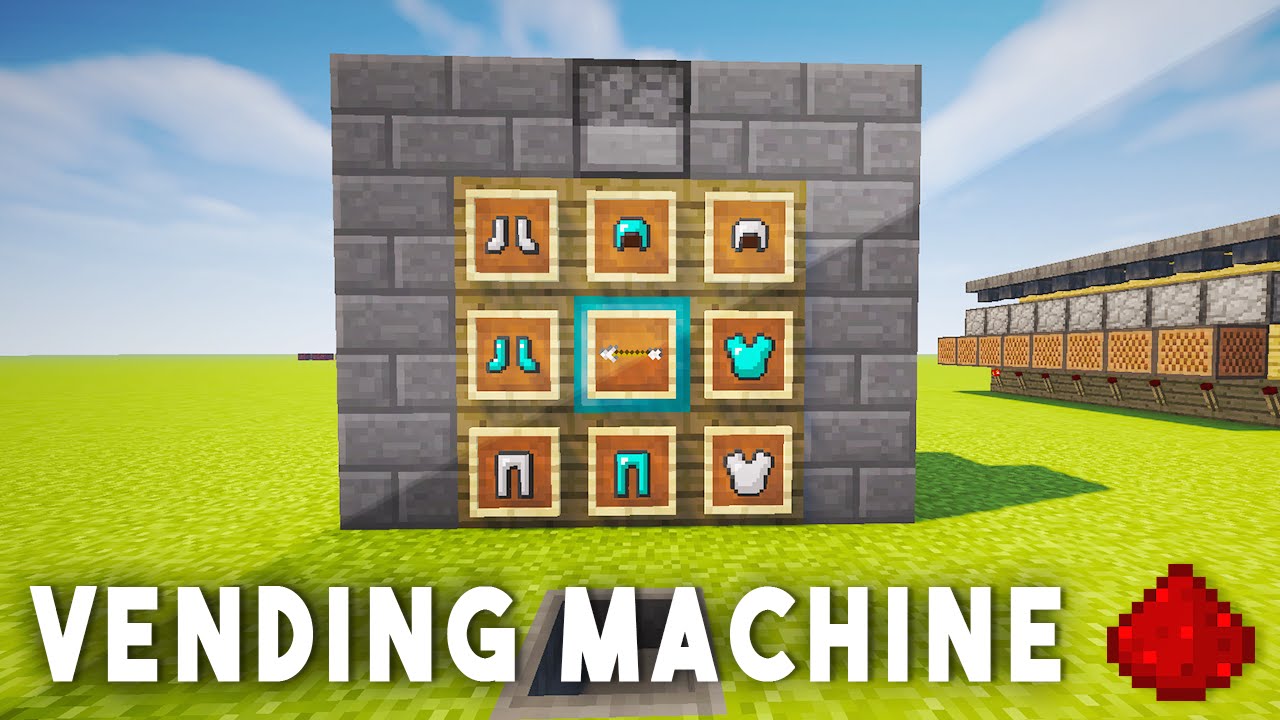 Redstone Vending Machine Minecraft Redstone Tutorial Mcpe Xbox One 360 Wii U Ps3 Ps4 Youtube