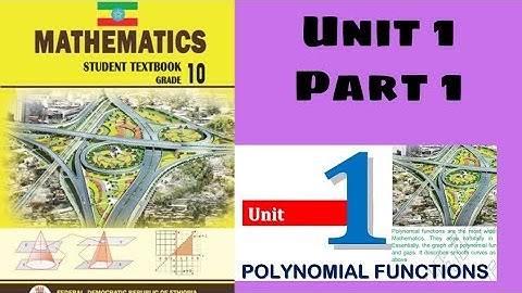 Ethiopian Grade 10 Maths Unit 1 p_1  Polynomial Functions