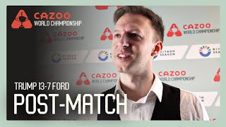 &quot;Job Done!&quot; 🤝 | Trump REACTS to Comfortable Last 16 Win vs Ford | Cazoo World Championship