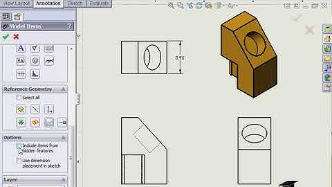Solidworks Drawing Driving Dimensions